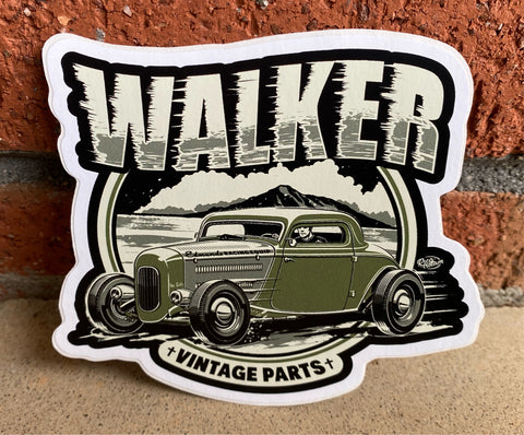 Pete's 33 Ford Coupe Walker Vintage Parts Decal