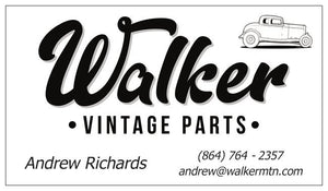 Walker Vintage Parts Business Card Front