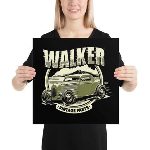 Pete's 33 Ford Coupe Walker Vintage Parts Poster